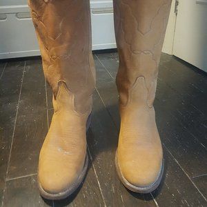 Boulet Suede Cowboy Boots
